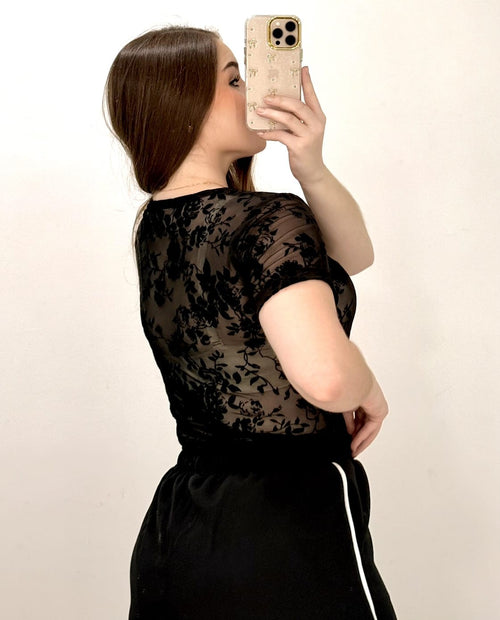 Body Manga Corta Estampado Mayatex Plus