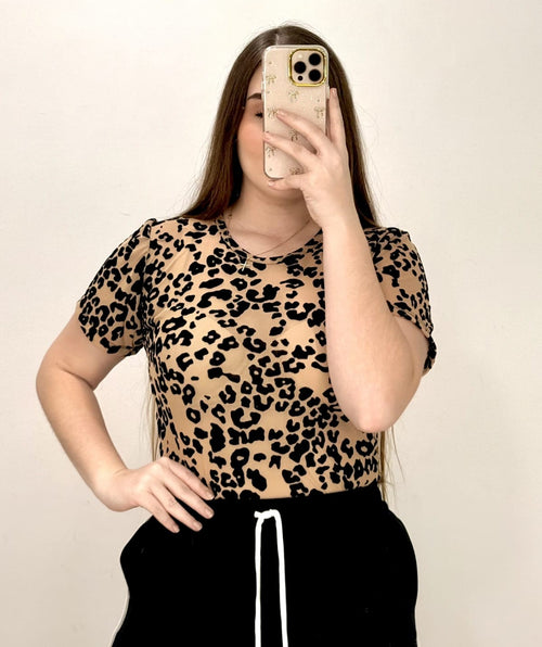 Body Manga Corta Estampado Mayatex Plus