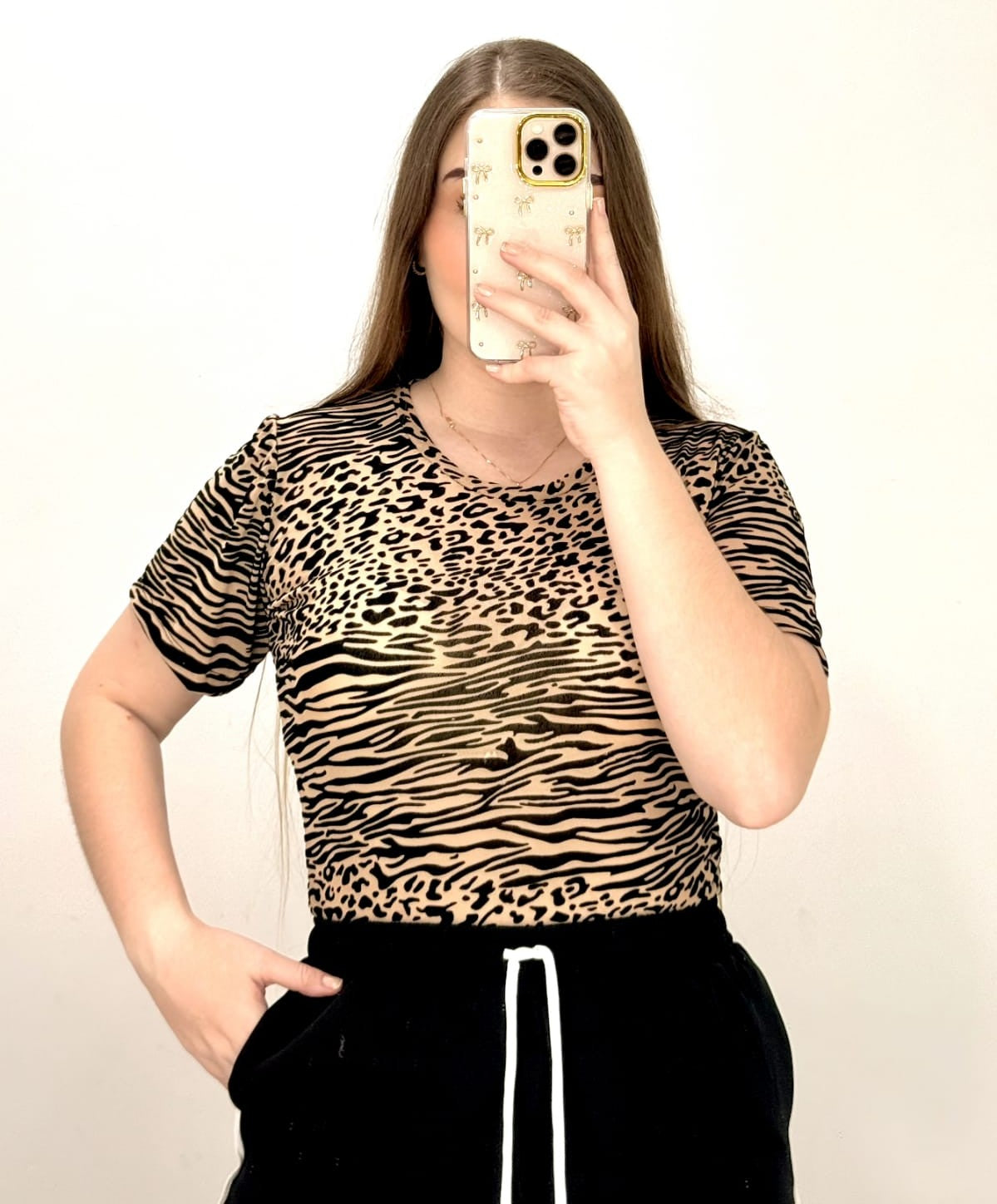 Body Manga Corta Estampado Mayatex Plus