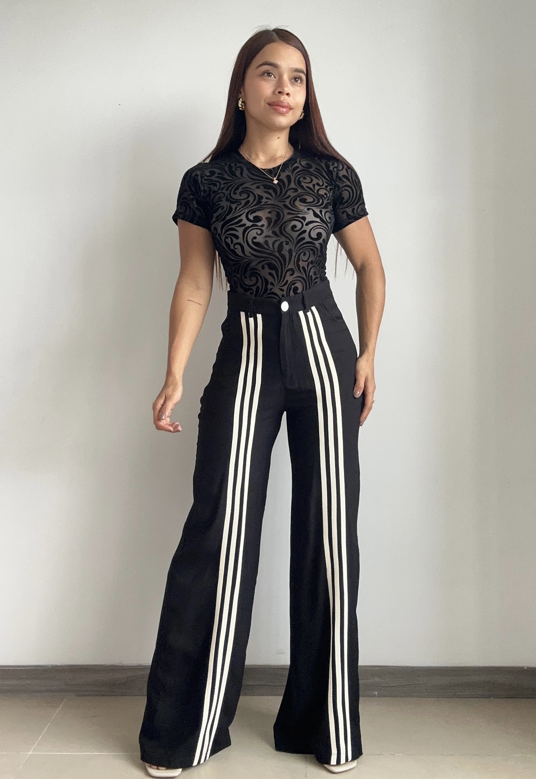 Body Manga Corta Estampado Mayatex