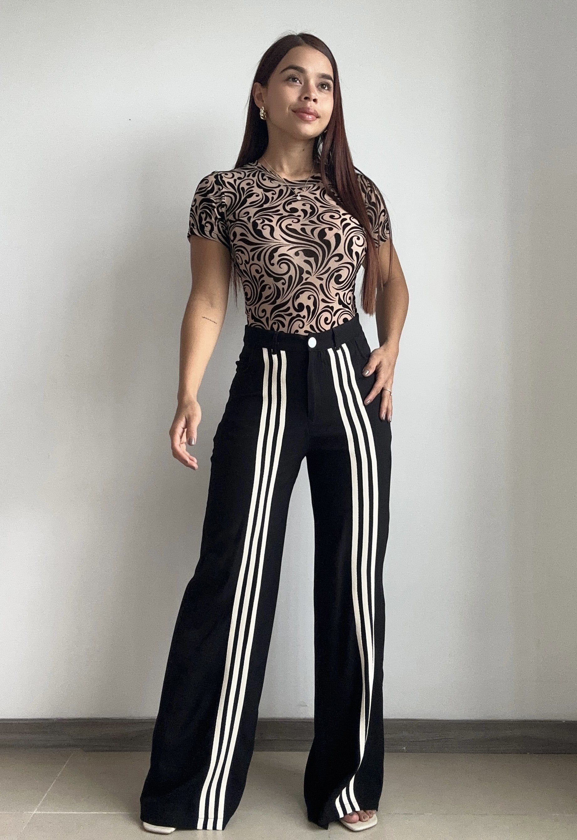 Body Manga Corta Estampado Mayatex