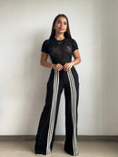 Body Manga Corta Estampado Mayatex