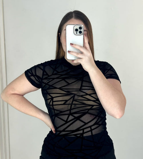 Blusa Manga Corta Plus Mayatex Estampado