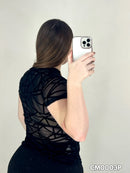 Blusa Manga Corta Plus Mayatex Estampado