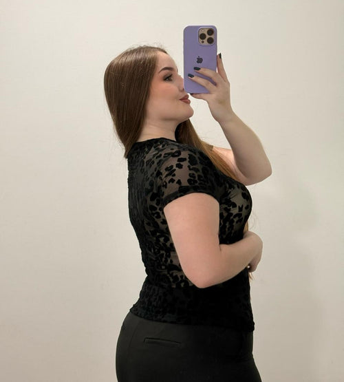 Blusa Manga Corta Plus Mayatex Estampado