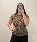 Blusa Manga Corta Plus Mayatex Estampado