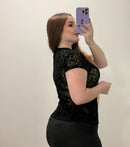 Blusa Manga Corta Plus Mayatex Estampado