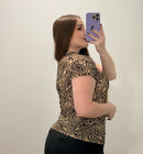 Blusa Manga Corta Plus Mayatex Estampado