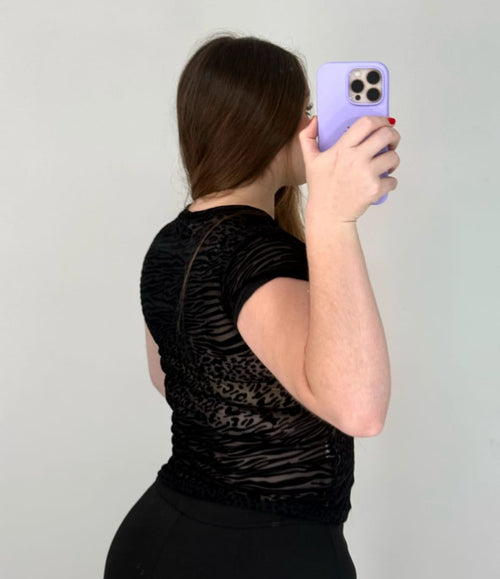 Blusa Manga Corta Plus Mayatex Estampado