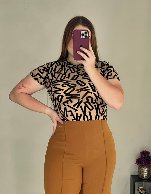 Blusa Manga Corta Plus Mayatex Estampado