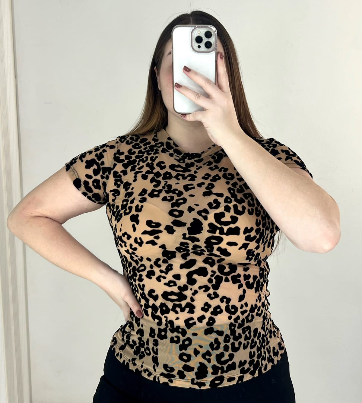 Blusa Manga Corta Plus Mayatex Estampado