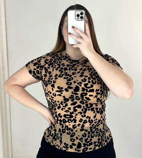 Blusa Manga Corta Plus Mayatex Estampado