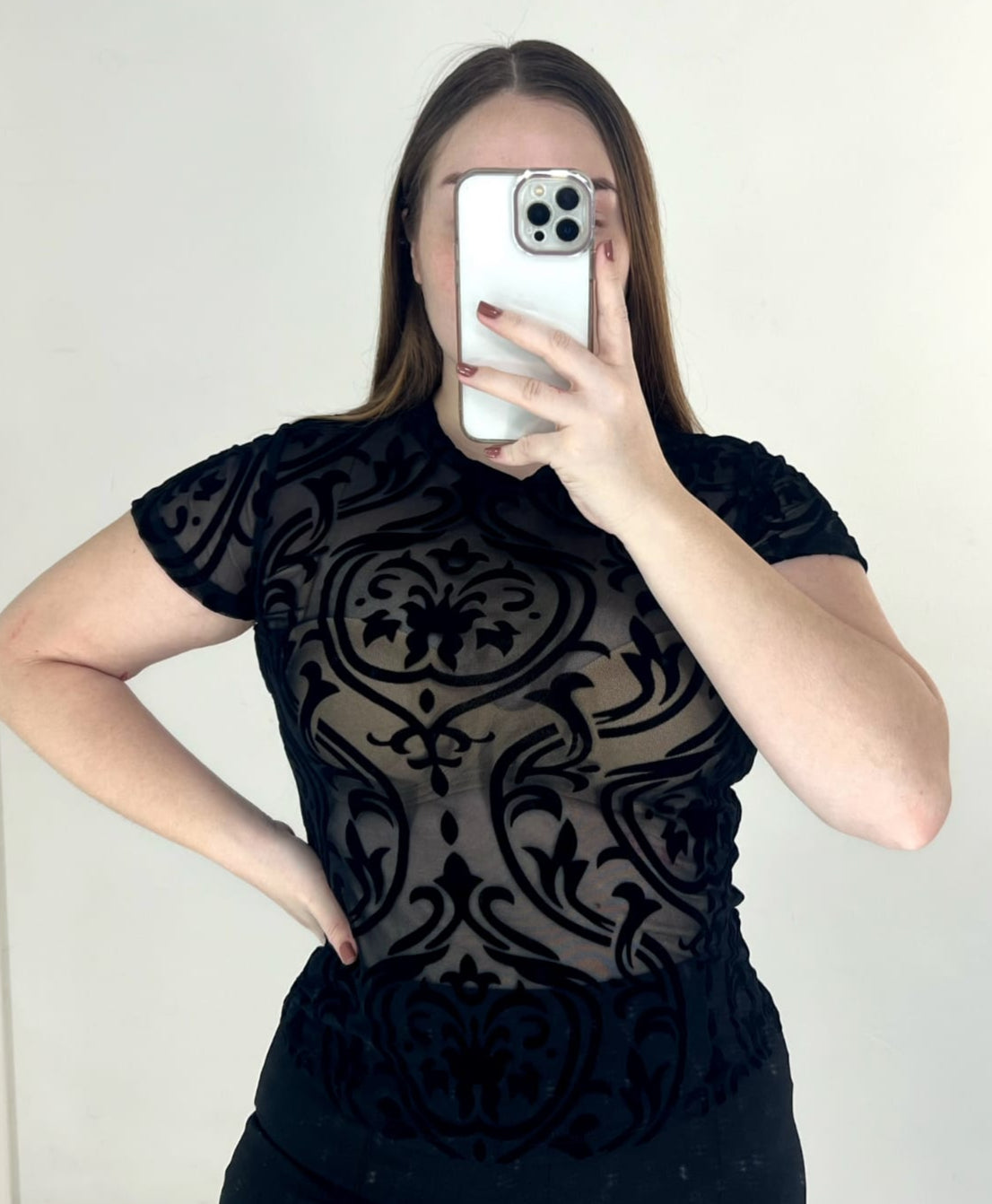 Blusa Manga Corta Plus Mayatex Estampado