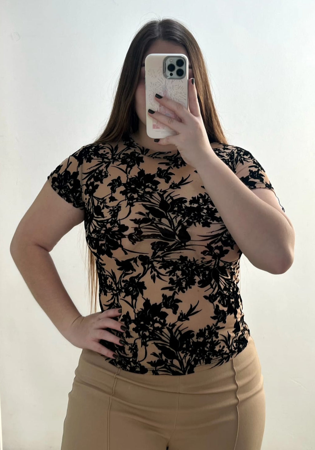 Blusa Manga Corta Plus Mayatex Estampado