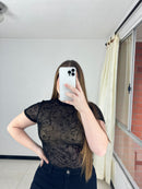 Blusa Manga Corta Plus Mayatex Estampado