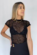 Blusa Manga Corta Cuello Redondo Mayatex