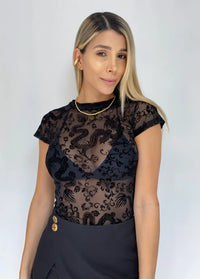 Blusa Manga Corta Cuello Redondo Mayatex