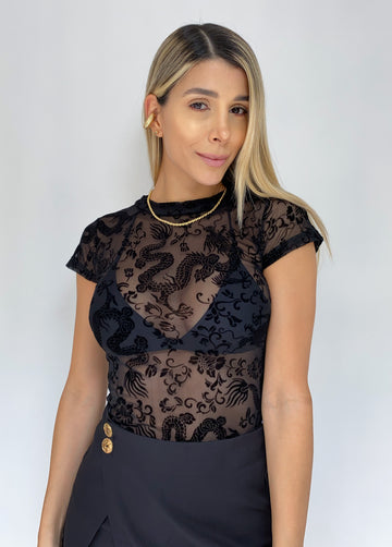 Blusa Manga Corta Cuello Redondo Mayatex