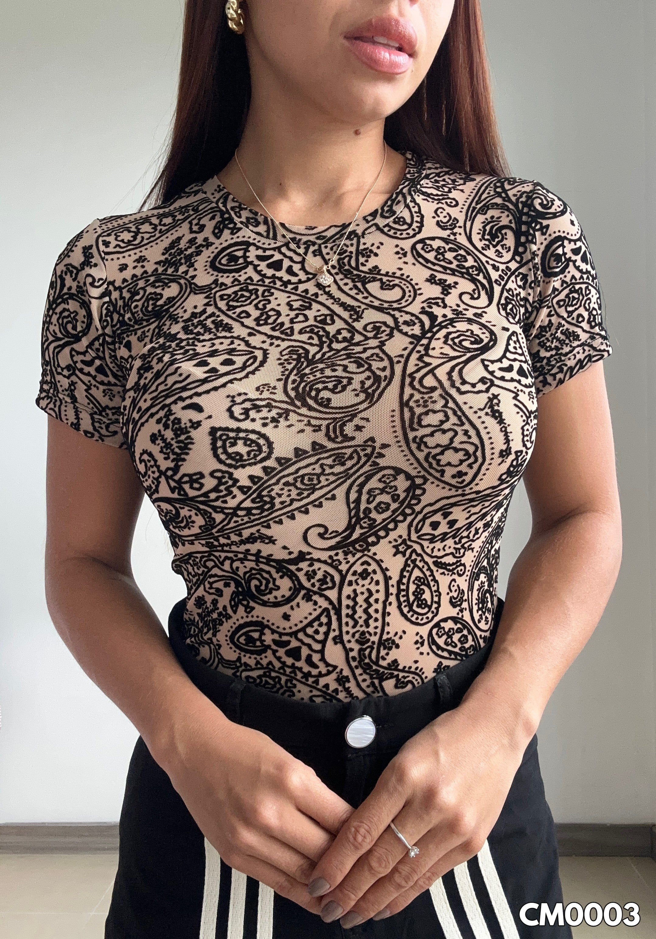 Blusa Manga Corta Cuello Redondo Mayatex