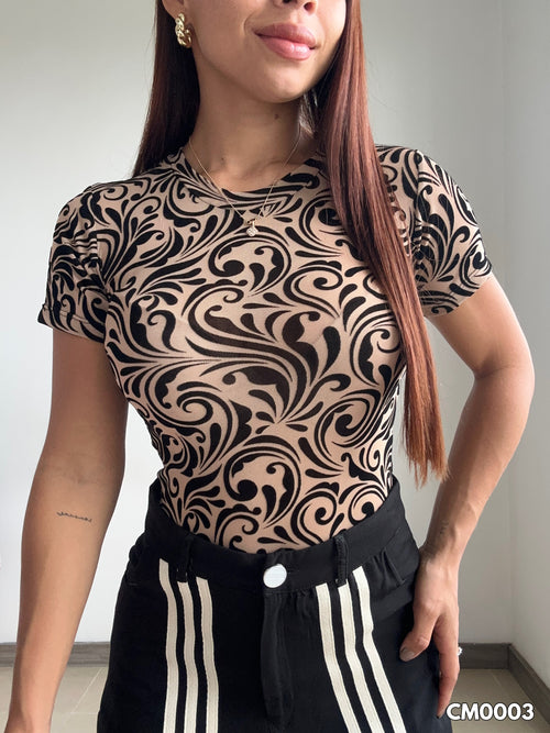 Blusa Manga Corta Cuello Redondo Mayatex