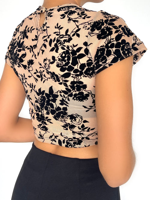Blusa Manga Corta Cuello Redondo