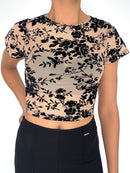 Blusa Manga Corta Cuello Redondo
