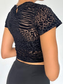 Blusa Manga Corta Cuello Redondo