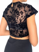 Blusa Manga Corta Cuello Redondo