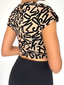 Blusa Manga Corta Cuello Redondo