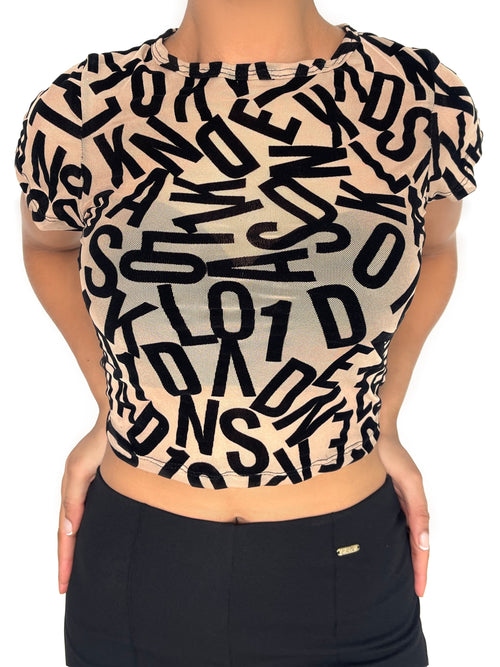 Blusa Manga Corta Cuello Redondo