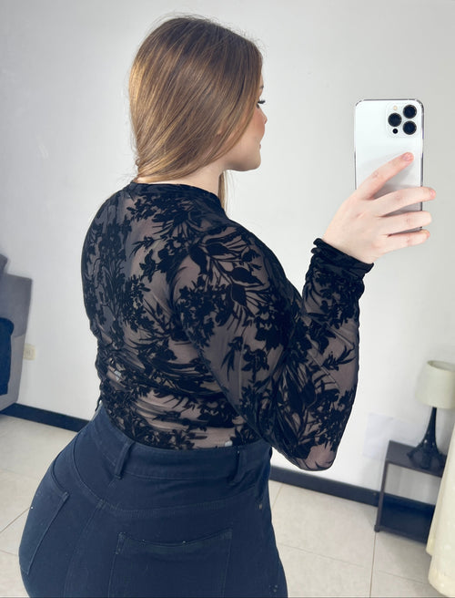 Blusa Manga Larga Mayatex Estampada