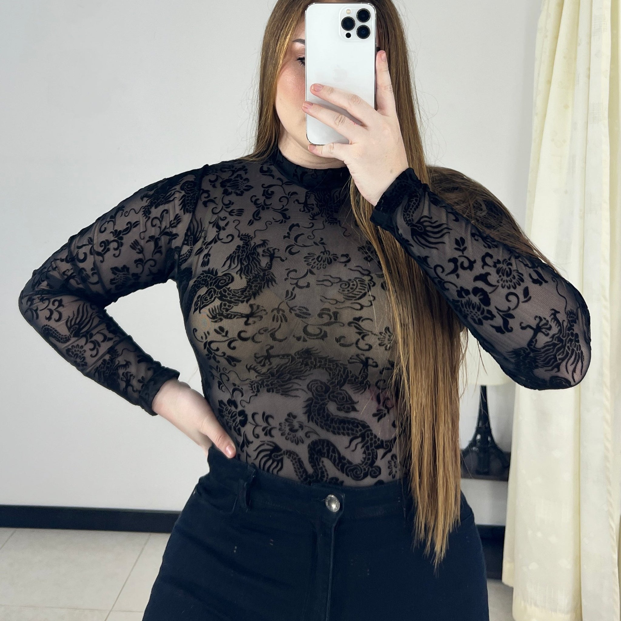 Blusa Manga Larga Mayatex Estampada