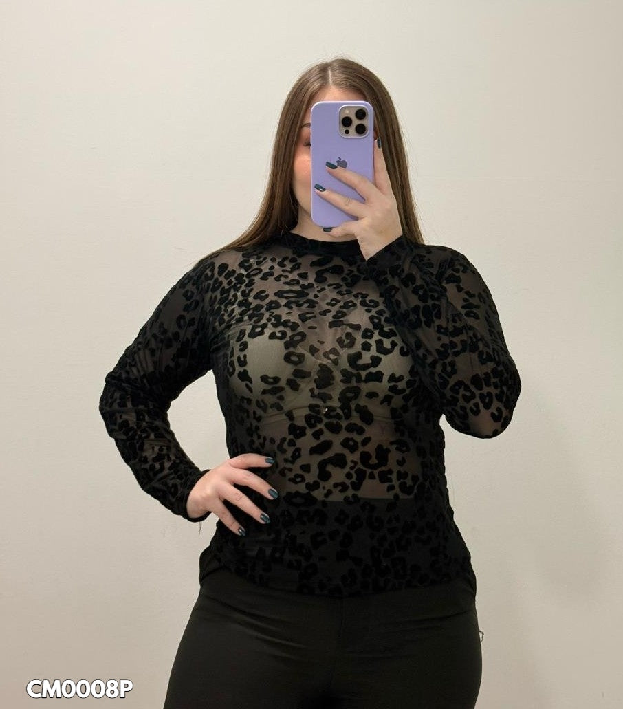 Blusa Manga Larga Mayatex Estampada