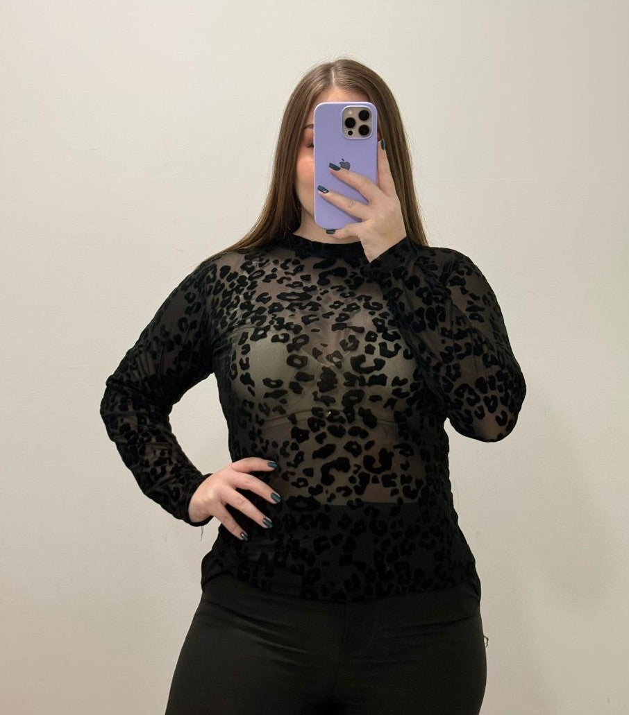 Blusa Manga Larga Mayatex Estampada