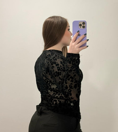 Blusa Manga Larga Mayatex Estampada