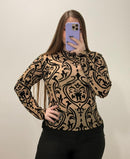 Blusa Manga Larga Mayatex Estampada