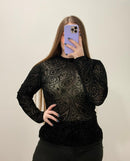 Blusa Manga Larga Mayatex Estampada