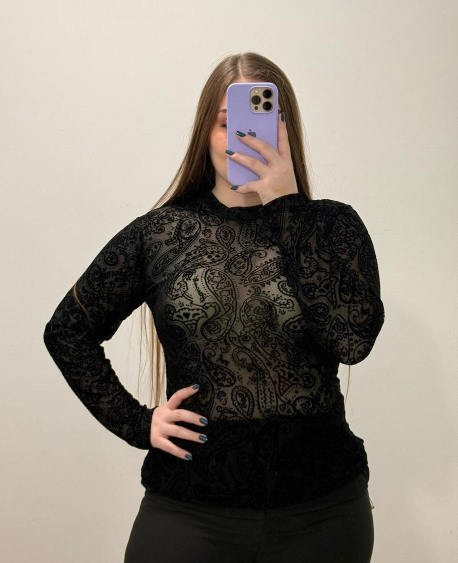 Blusa Manga Larga Mayatex Estampada