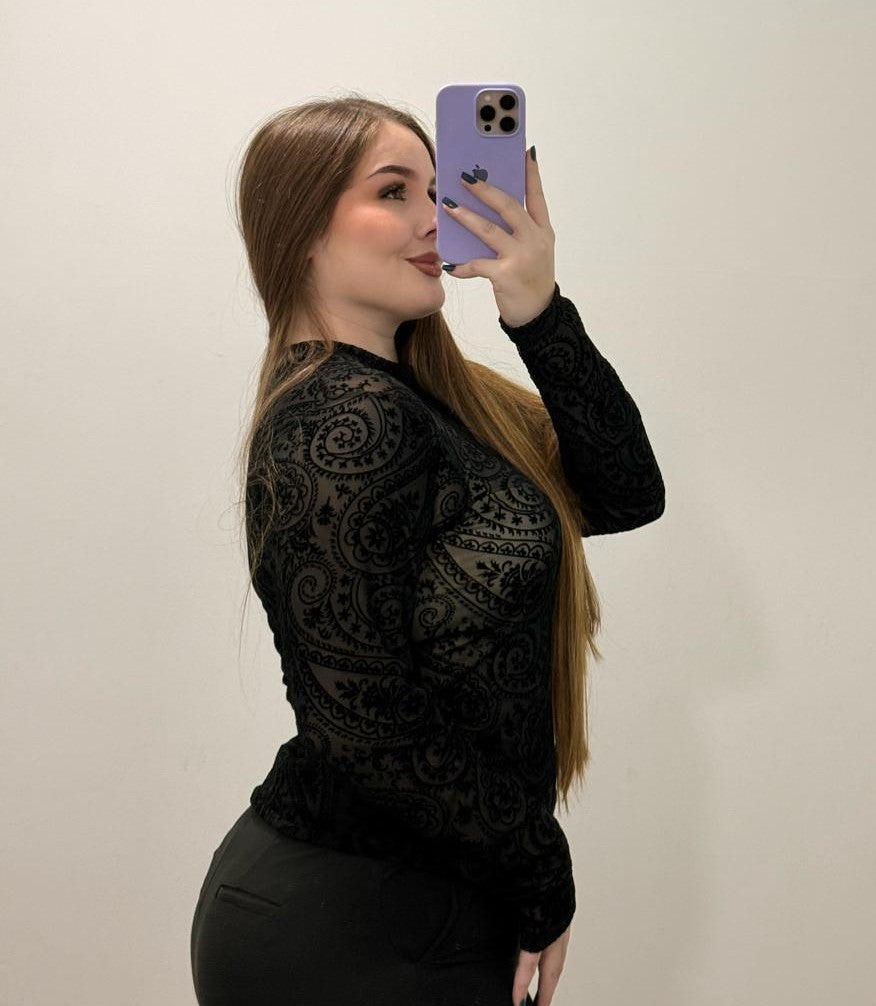 Blusa Manga Larga Mayatex Estampada