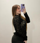 Blusa Manga Larga Mayatex Estampada