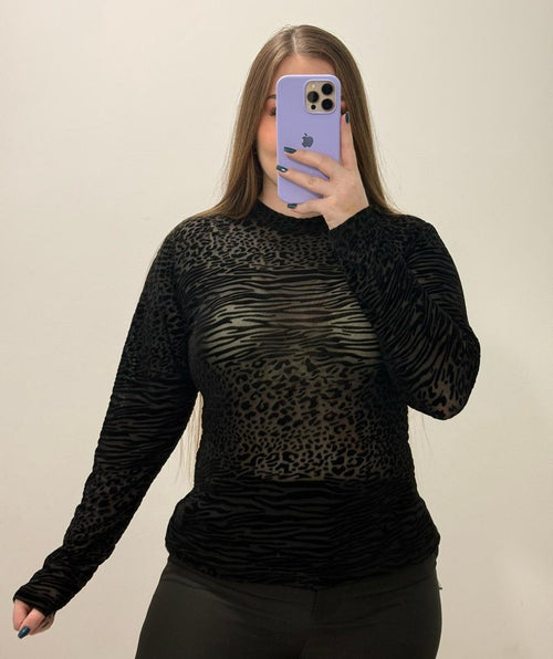 Blusa Manga Larga Mayatex Estampada