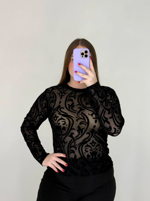 Blusa Manga Larga Mayatex Estampada