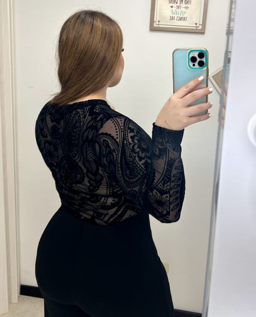 Blusa Manga Larga Mayatex Estampada