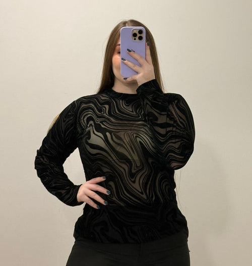 Blusa Manga Larga Mayatex Estampada