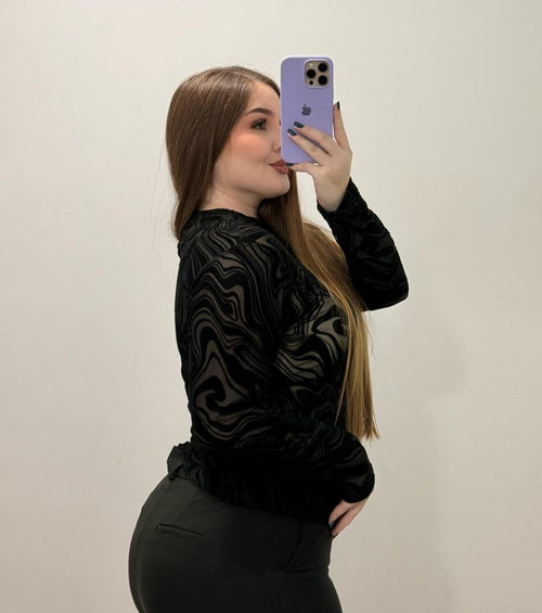 Blusa Manga Larga Mayatex Estampada