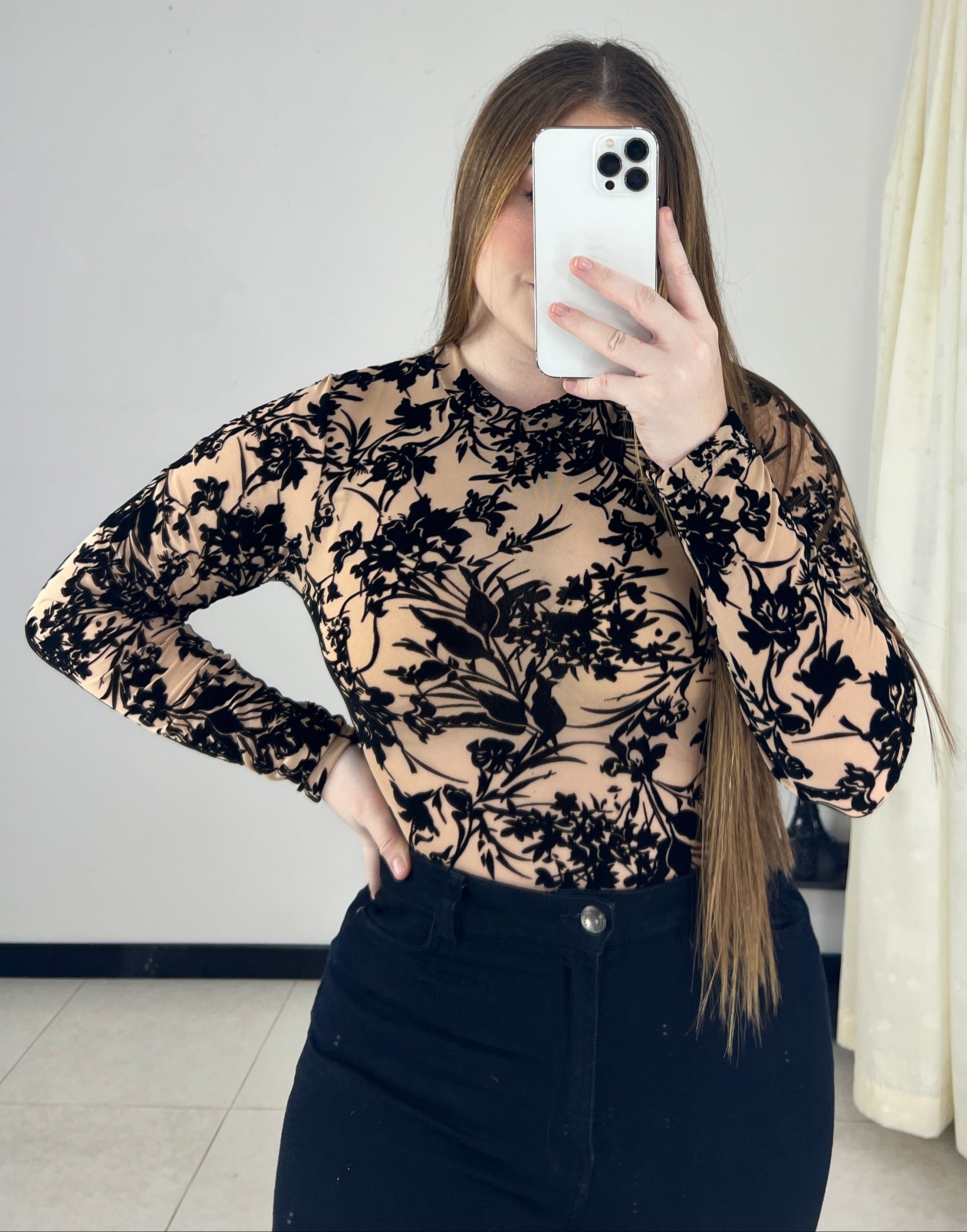 Blusa Manga Larga Mayatex Estampada
