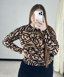 Blusa Manga Larga Mayatex Estampada