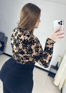 Blusa Manga Larga Mayatex Estampada