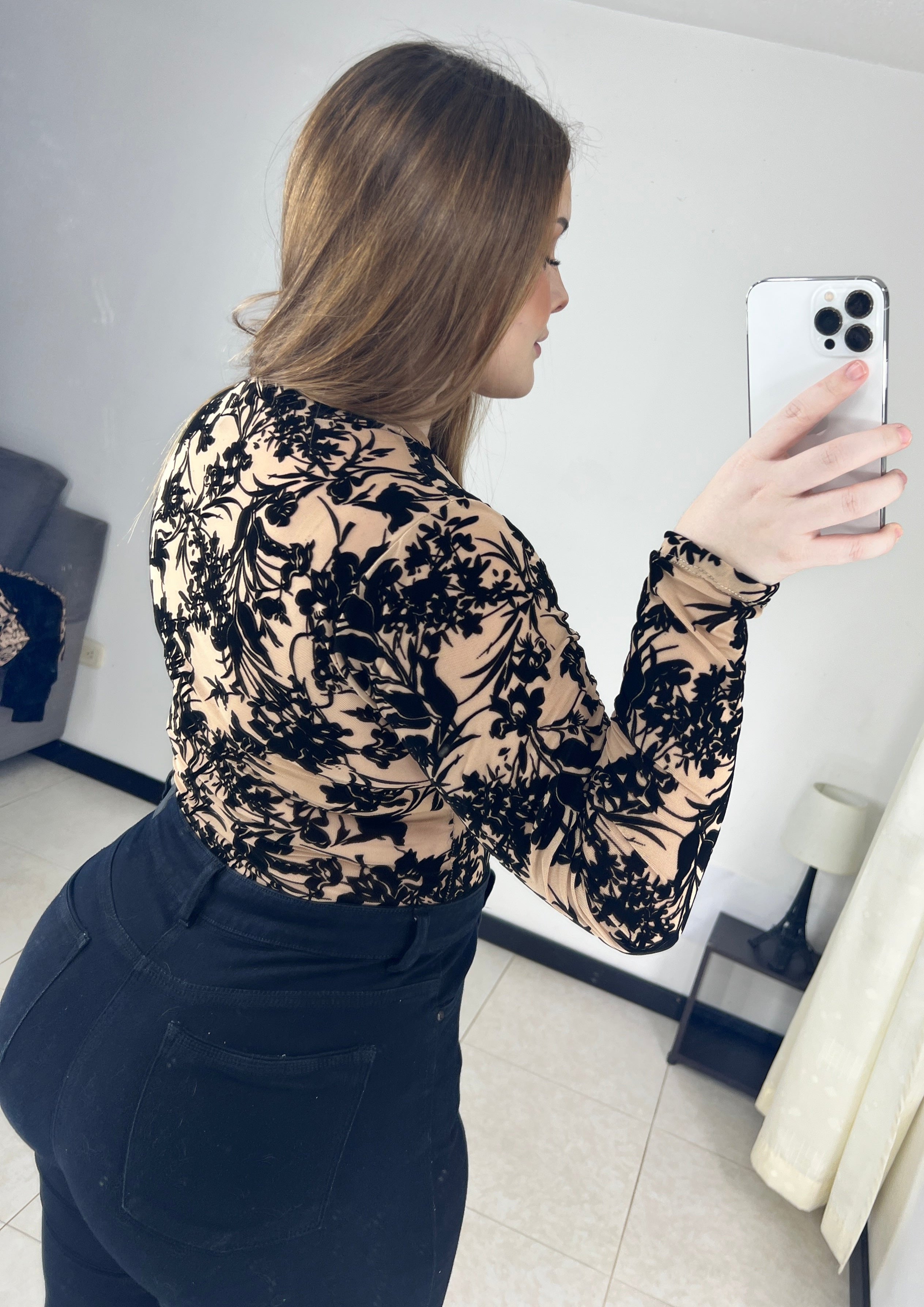 Blusa Manga Larga Mayatex Estampada