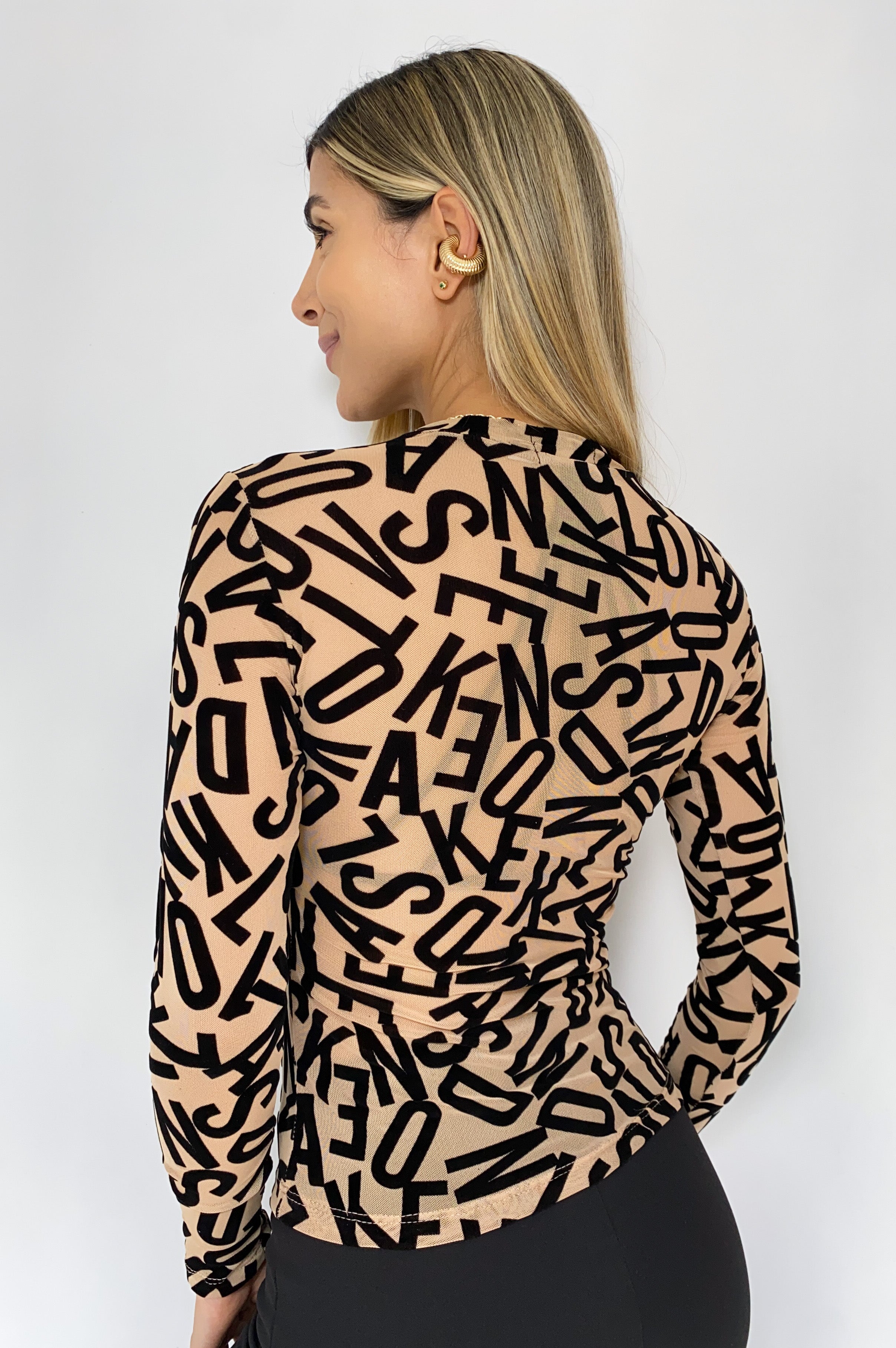 Blusa Manga Larga Mayatex Estampado